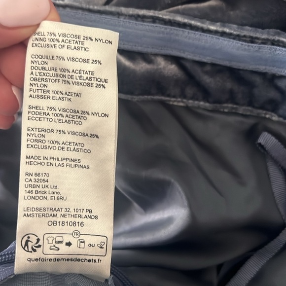 By Anthropologie The Femme Velvet Jumpsuit in Blue Multiple Sizes NWT - Picture 5 of 10